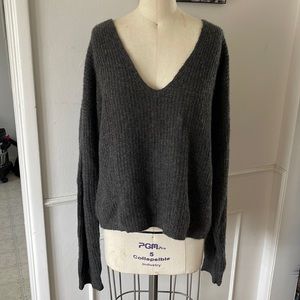 Jenni Kayne Cropped Cabin Sweater, Small